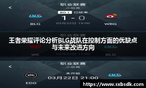 王者荣耀评论分析BLG战队在控制方面的优缺点与未来改进方向