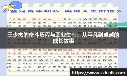 王少杰的奋斗历程与职业生涯：从平凡到卓越的成长故事
